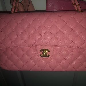 Brand New XL Pink Cc Crossbody Handbag